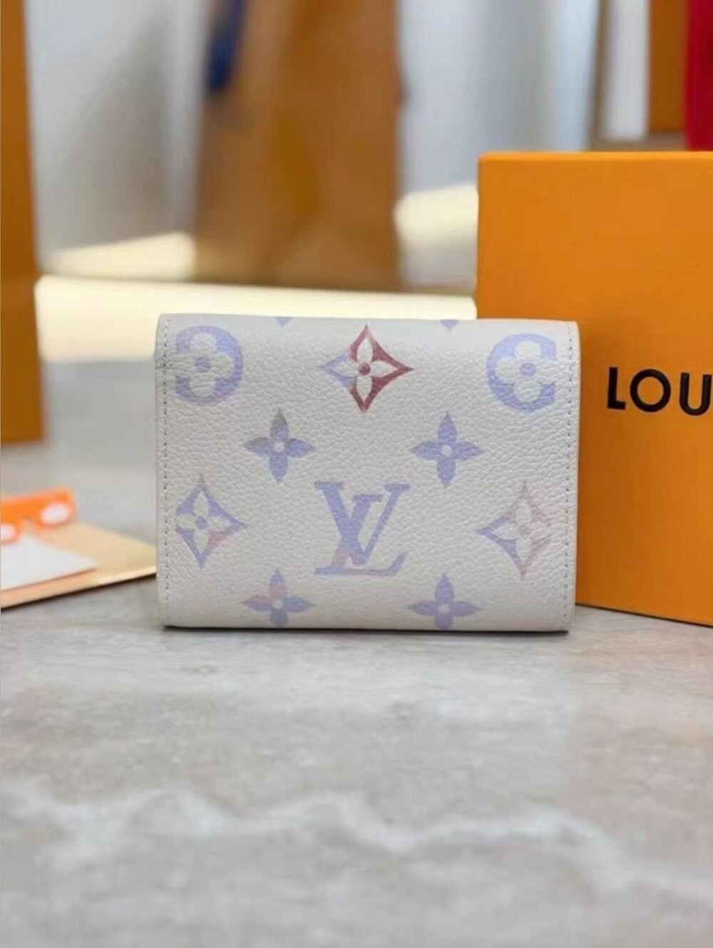 Louis Vuitton Pastel Monogram White Envelope Wallet - Picture 2 of 8